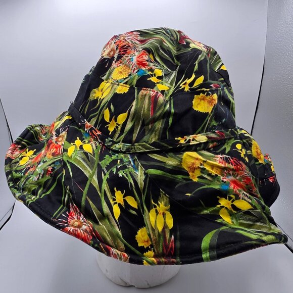 Vince Camuto Womens Sun Hat Floral Design Floppy Stylish Beach Gear Summer main image 7